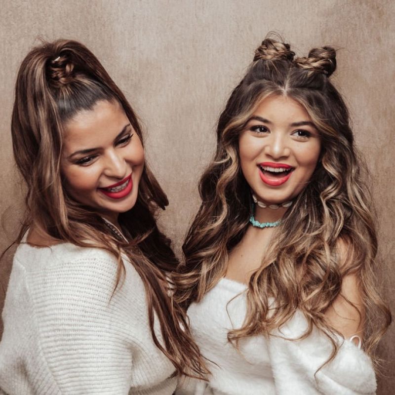 Twee modellen portret foto